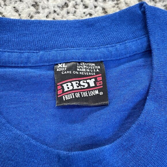 VTG 90s Camp Read-A-Lot T-Shirt Adult XL Blue Single Stitch Fruit of Loom BEST - Picture 3 of 10